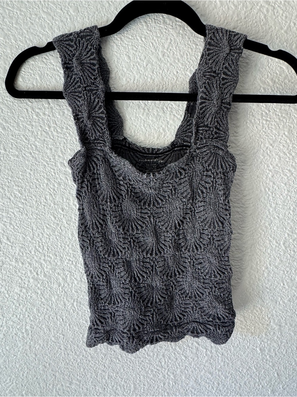 Free People Textured Square-Neck Tank